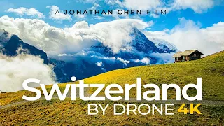 Switzerland by Drone 4K - Alps, Matterhorn, Lauterbrunnen, Mont Blanc and Grindelwald.