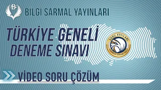Bilgi Sarmal Türkiye Geneli Deneme Sınavı 3 - AYT - KİMYA