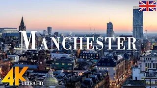 Manchester 4K drone view • Amazing Aerial View Of Manchester | Relaxation film with calming music