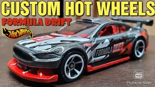 Custom Hot wheels | Ford Mustang GT Formula drift | Painting, wheelswap, modifying