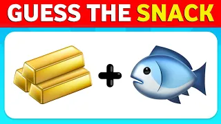 Guess The SNACK & JUNK FOOD By Emoji 🍕🍫 Brain Teaser