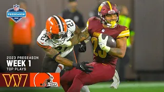 Washington Commanders Top Plays vs. Cleveland Browns | 2023 Preseason PreSeason Week 1