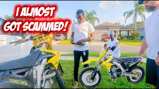 Buying A Used DirtBike From Facebook MarketPlace (I ALMOST GOT SCAMMED!)