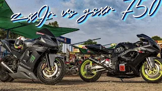 Kawasaki zx9r vs Suzuki gsxr 750