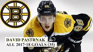 David Pastrnak (#88) All 35 Goals of the 2017-18 NHL Season