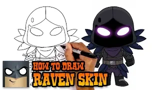 How to Draw Fortnite | Raven