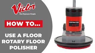 How to use a rotary floor polisher / buffing machine