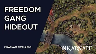 Freedom Gang Bandit Hideout | Inkarnate Timelapse