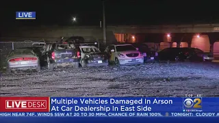 Multiple Vehicles Damaged In Arson At Car Dealership In East Side