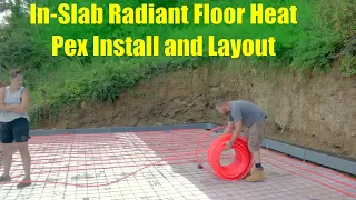 Garage Build #13 In-Slab-Pex Radiant Floor Heat Layout