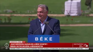 Orbán Viktor beszéde a békemeneten