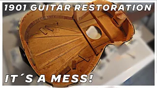 120 Years Old Guitar Restoration - (II) - Anjuda Guitars Nº15