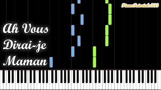 Mozart - 12 Variations on Ah Vous Dirai-Je Maman (Piano Tutorial) [Synthesia]
