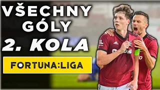 VŠECHNY GÓLY 2. KOLA FORTUNA:LIGY