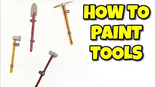 How to paint Tools for Scale Models