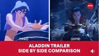 ALADDIN - 1992 and 2019 Side By Side Comparison | AMC Theatres (2019)