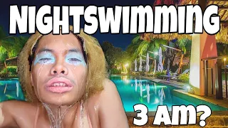 NIGHTSWIMMING at 3AM! |Apakalaki ng Swimming Pool| Learn different Swimming Styles!