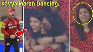 Kavya Maran dancing hugging upon watching Hyderabad going to Finale srh vs rr