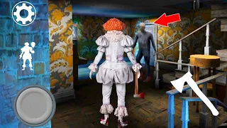 Playing as Pennywise in Granny 3 - Granny 3 Mod Menu |  special halloween edition