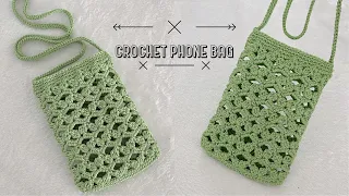 Crochet phone bag | Mẫu 1 | Móc túi đựng điện thoại