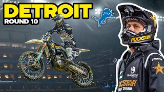 CRAZY NIGHT OF RACING IN DETROIT | Christian Craig Races Round 10 Supercross
