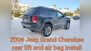 2008 Jeep Grand Cherokee (WK) rear lift and air bag install