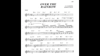 Over the Rainbow - Play along - Backing track (C key score violin/guitar/piano)