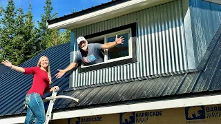 Metal Siding is Finished - Building our own Off Grid House