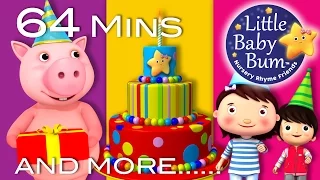 Happy Birthday Song | Plus Lots More Nursery Rhymes | 64 Minutes Compilation from LittleBabyBum!