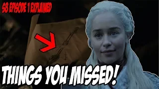 Things You MISSED! Game Of Thrones Season 8 Episode 1 (Winterfell Explained)