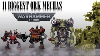 11 Biggest Ork Waagh Mechas (Warhammer 40k)