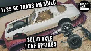 3D Printed Leaf Springs on a 1/25 Scale RC Trans Am 🔧 Will They Work?