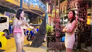 [4k] Thailand Bangkok Soi 4 Soi 11 Night Scenes So Many Pretty Ladies!