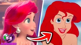 10 Princesas de Disney en Ralph Rompe Internet VS Peliculas Originales