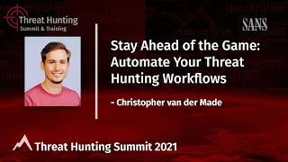 Stay ahead of the game: automate your threat hunting workflows