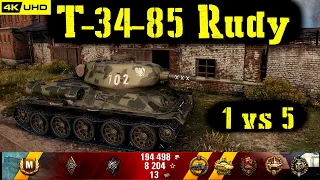 World of Tanks T-34-85 Rudy Replay - 7 Kills 4K DMG(Patch 1.6.1)