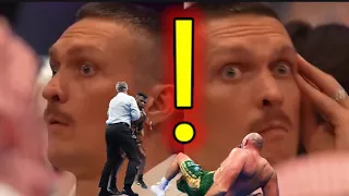 (SHOCKING) ⚠️ OLEKSANDR USYK REACTION TO TYSON FURY BEING DROPPED BY FRANCIS NGANNOU 😳