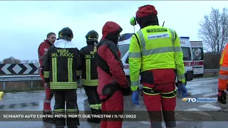 SCHIANTO AUTO CONTRO MOTO: MORTI DUE TRIESTINI | 11/12/2022