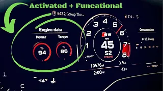 Audi S4/S5 B9 | Engine Data: Power + Torque Gauge | G-Meter | OBDeleven OBD11