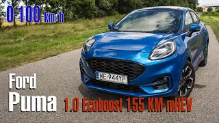 Ford Puma ST Line 1.0 EcoBoost 155 hp mHEV - acceleration test 0-100 km/h