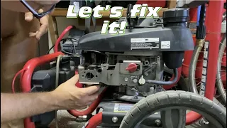 Pressure Washer Stumbles then Dies when Pulling the Trigger. Let's Fix it!