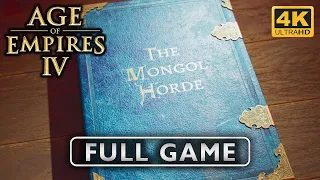 〈4K〉Age of Empires IV The Mongol Empire: FULL GAME Walkthrough +Bonus video - No Commentary GamePlay