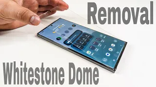 Samsung Galaxy S23 Ultra Whitestone Dome Glass Removal