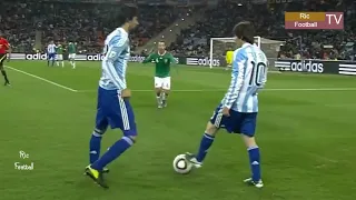 Lionel Messi vs Mexico. World Cup (2010). English Commentary