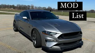 700 HP Mustang GT Mod List