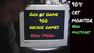 Computer  CRT Monitor - 900 games - supergun - marcho arcade