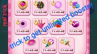 CANDY CRUSH Unlimited Boosters | candy crush hack | how to get unlimited boosters in candy