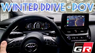 Toyota GR Corolla Winter Driving POV - Great In The Snow?!