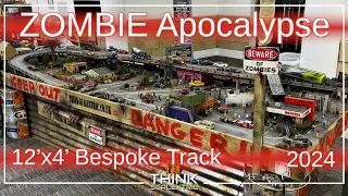 Our ‘ZOMBIE Apocalypse’ Bespoke Slot Car Track …#thinkscalextric #magneticracing #zombiesurvival