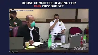 House committee hearing for DND 2022 budget